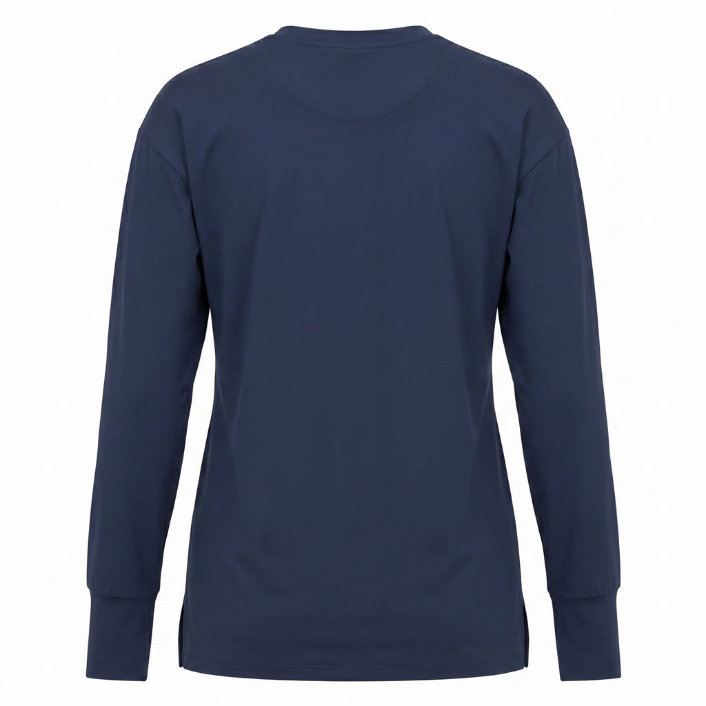 Maryam Modest Oversized Long Sleeve T-shirt - Blue