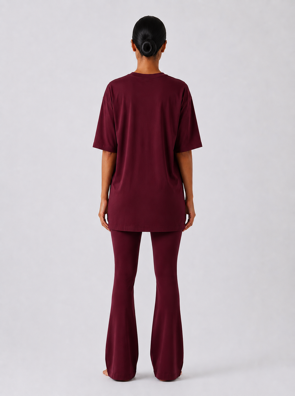 Farida UltraSoft Flared Leggings 27" - Classic Wine