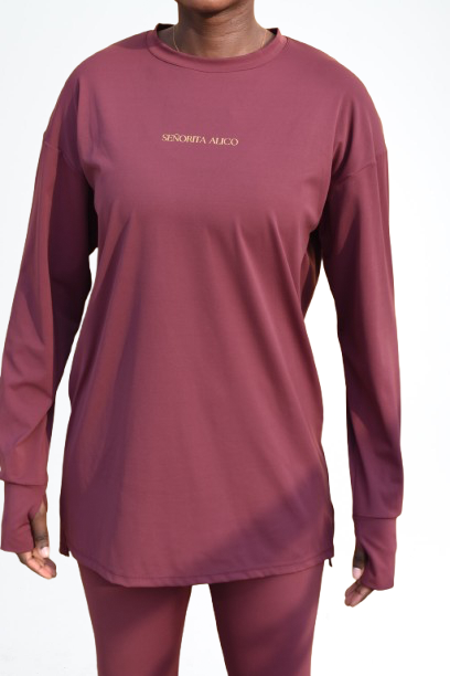 Maryam UltraSoft Oversized Long Sleeve T-shirt