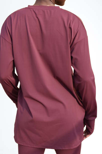 Maryam UltraSoft Oversized Long Sleeve T-shirt
