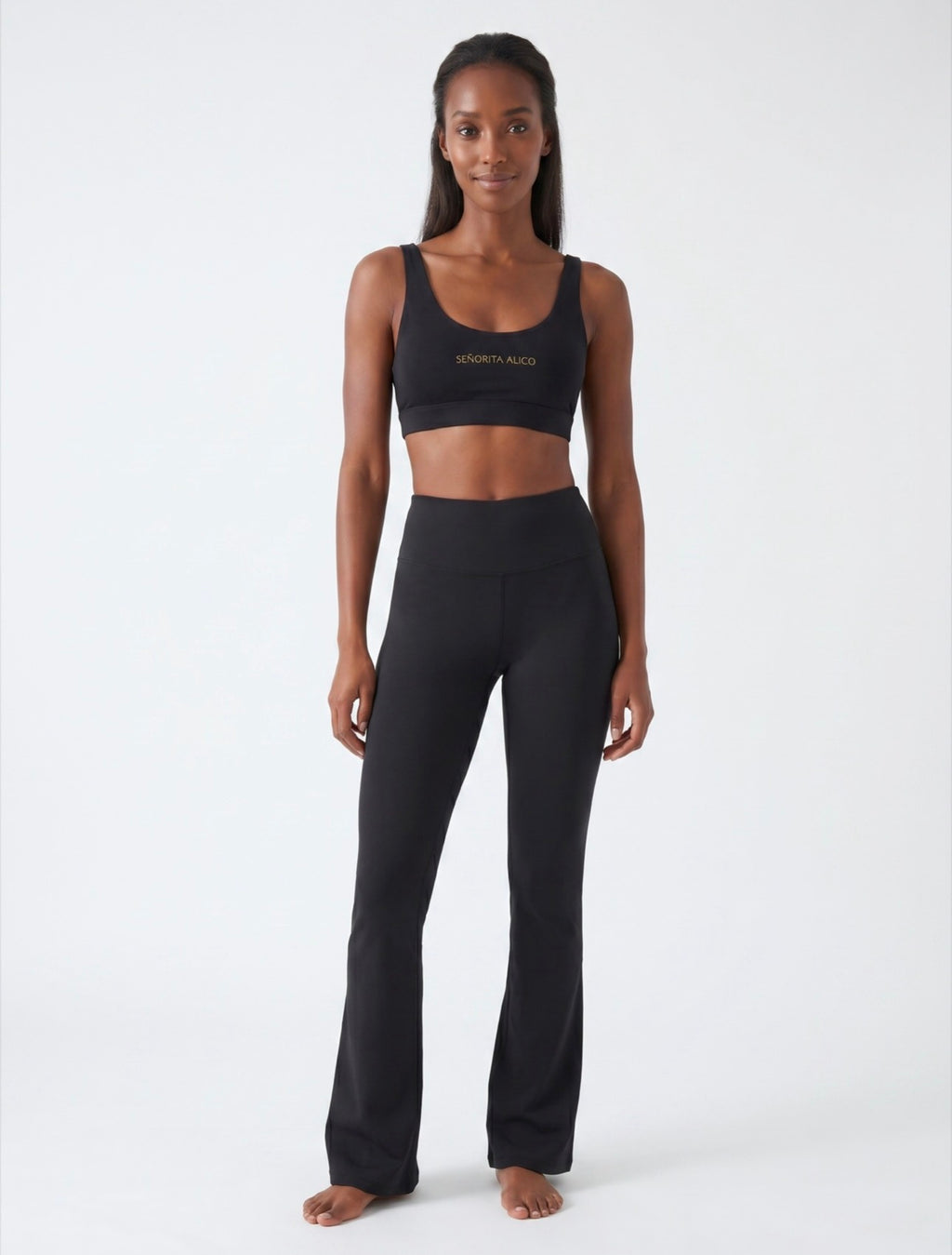 Farida UltraSoft Flared Leggings 27" - Black