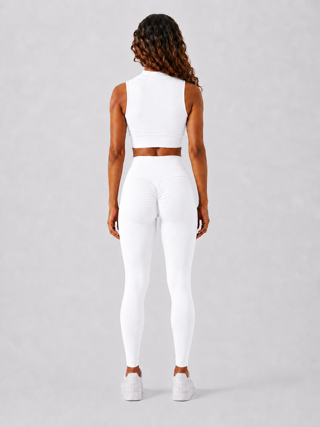 Sara Short Sleeve Zipper Top - White