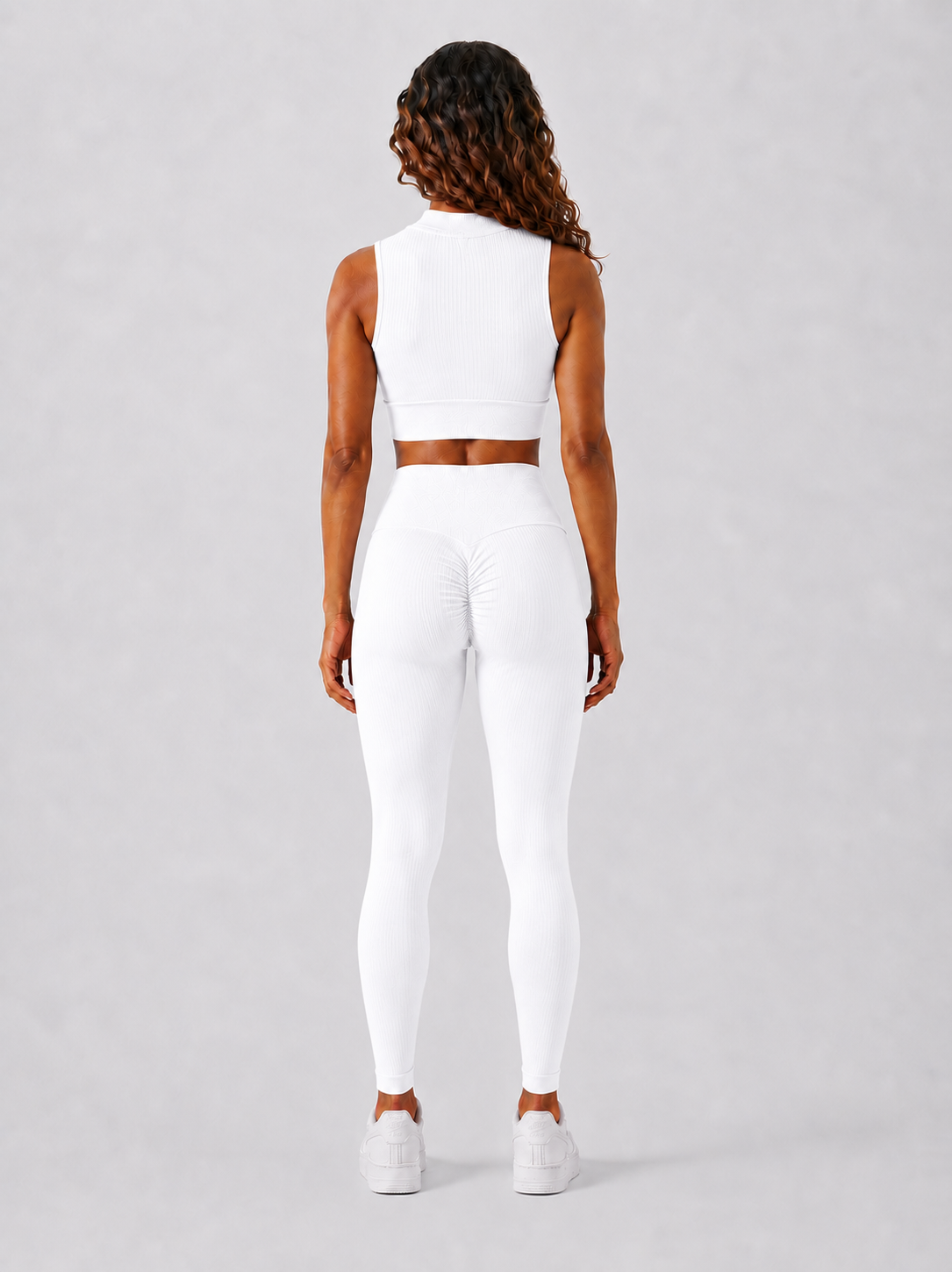Sara Short Sleeve Zipper Top - White