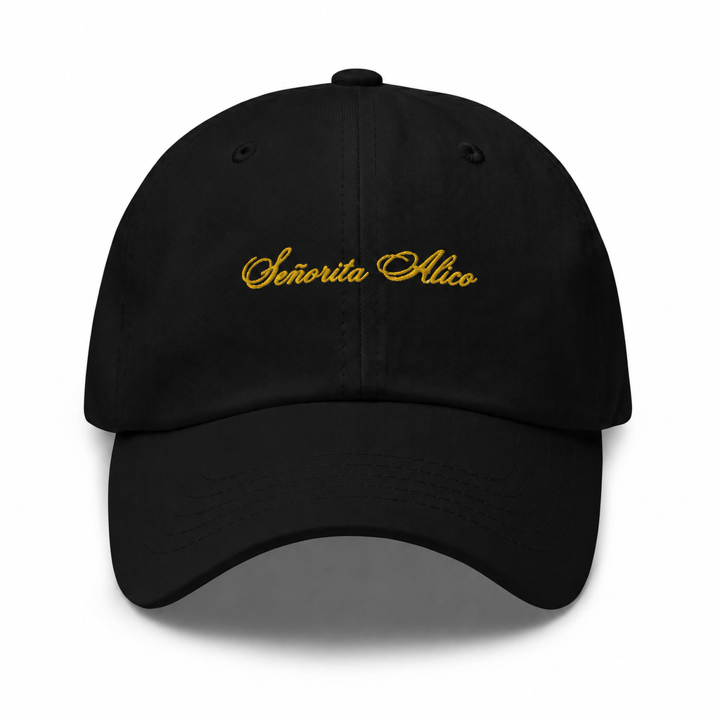 Swara Cotton Baseball Cap - Black