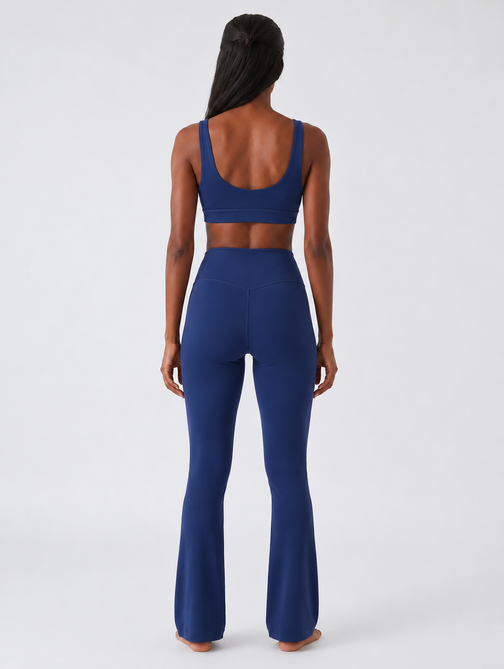 Farida UltraSoft Flared Leggings 27" - Blue