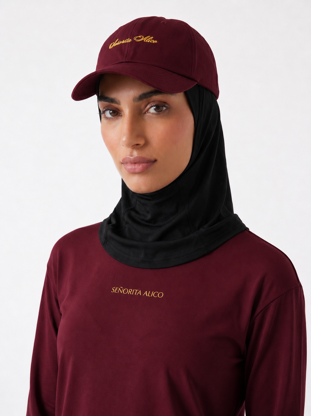Swara Cotton Baseball Cap - Classic Wine