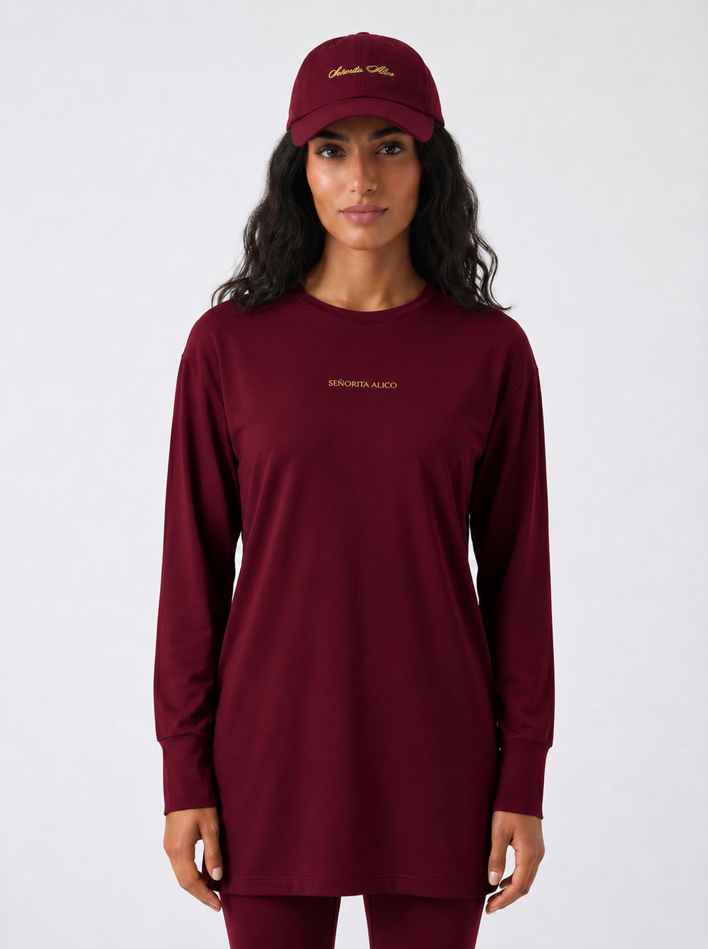 Swara Cotton Baseball Cap - Classic Wine