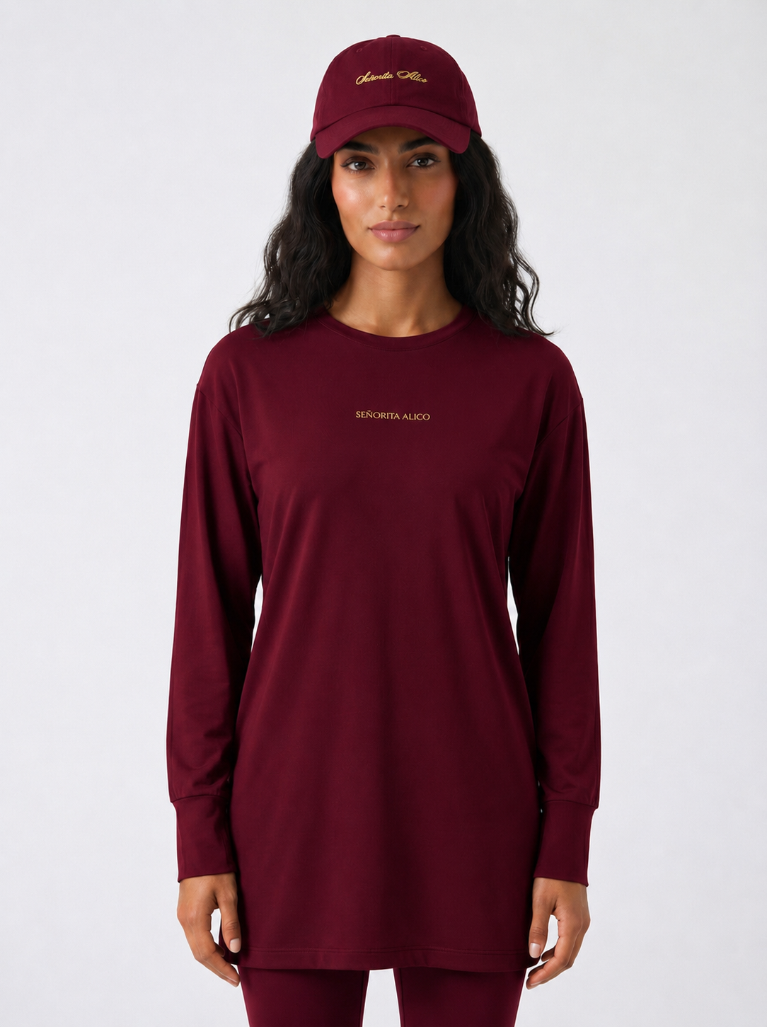 Swara Cotton Baseball Cap - Classic Wine