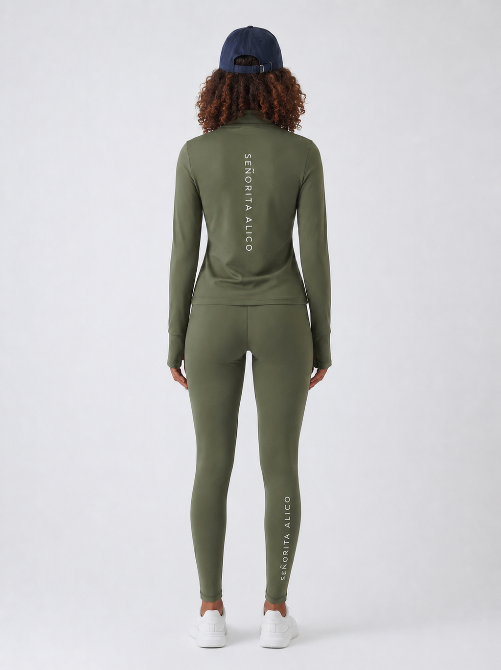 Sabrina Long Sleeve Zipper Top - Jungle Green