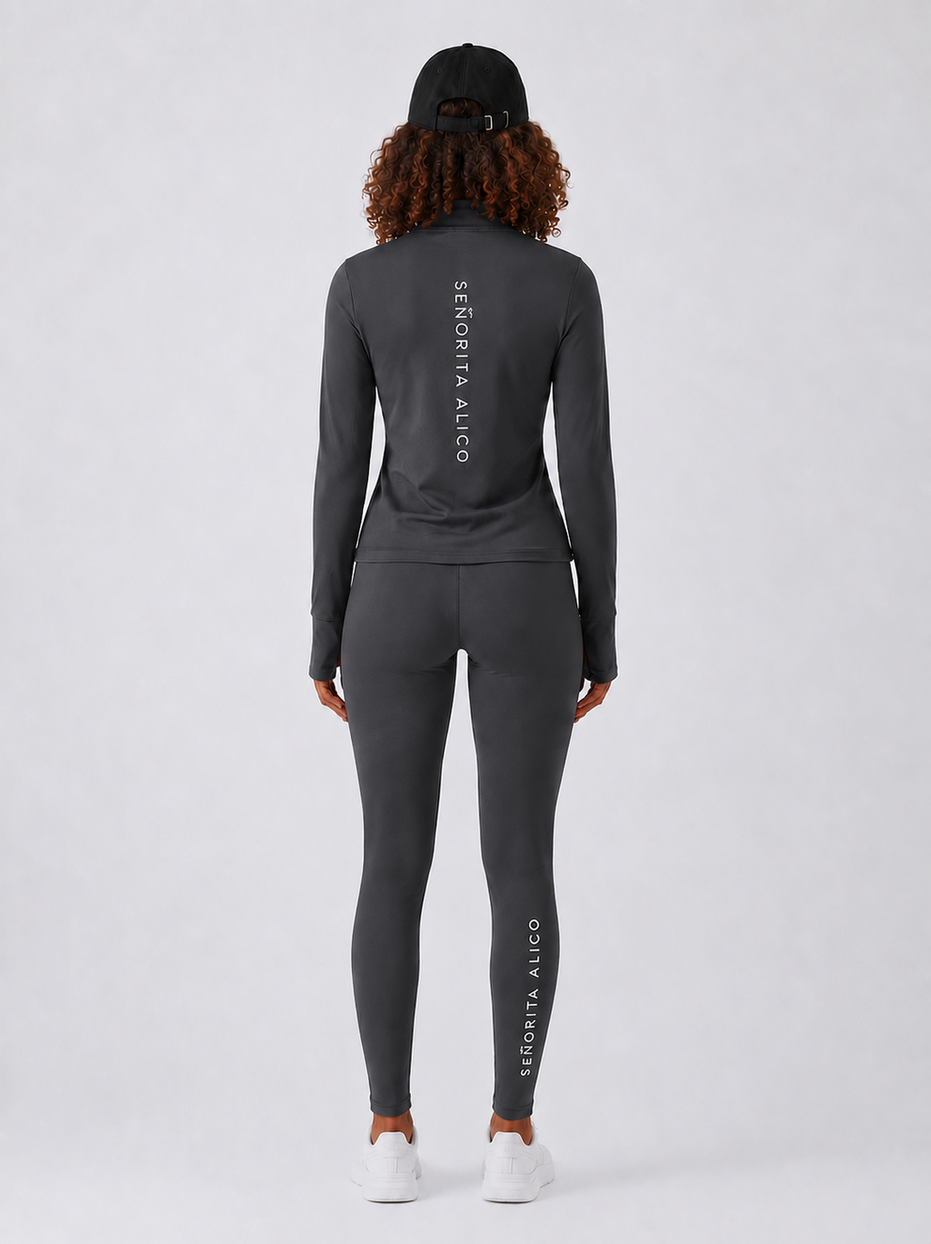 Sabrina Long Sleeve Zipper Top - Grey