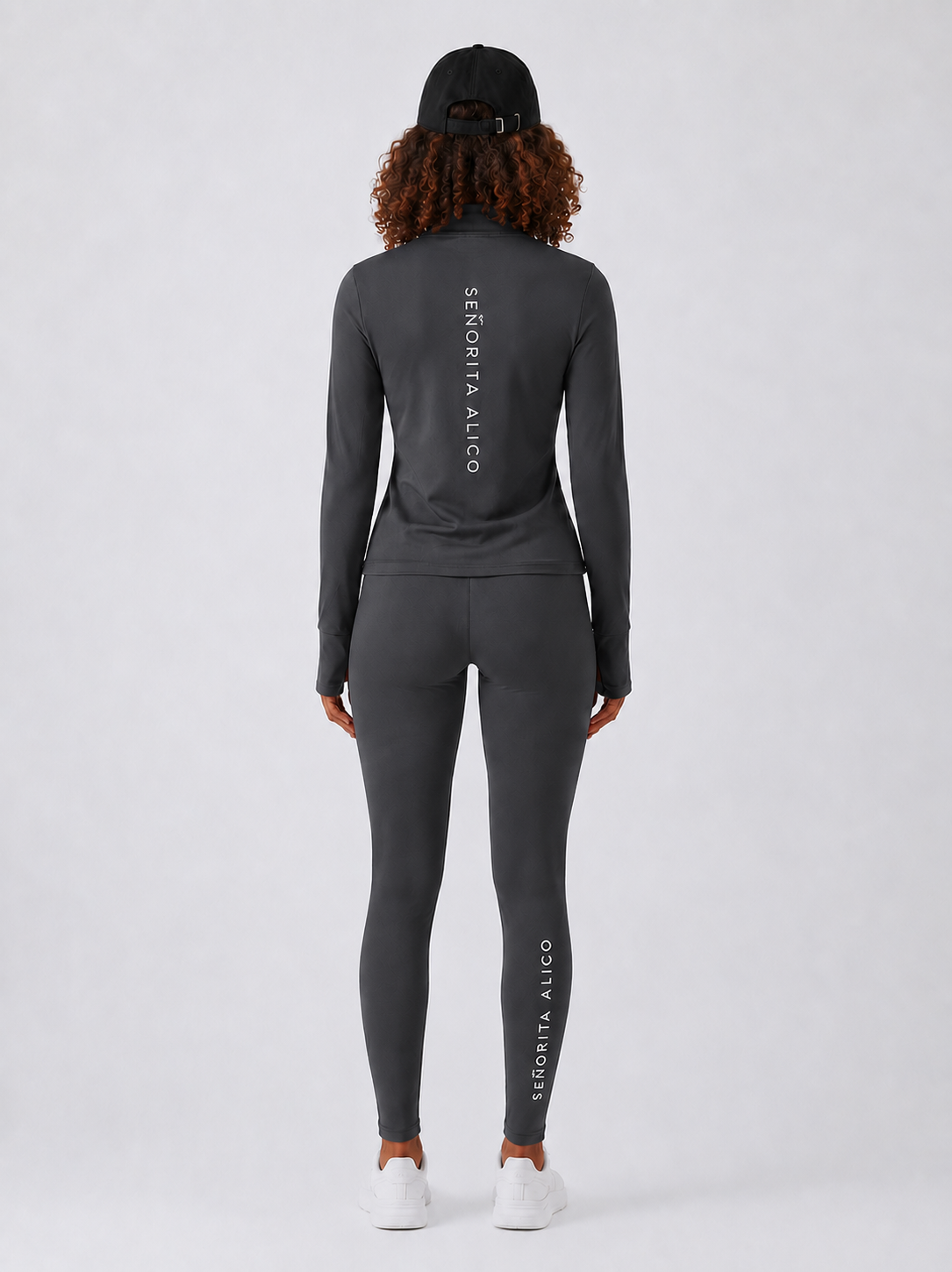 Sabrina Long Sleeve Zipper Top - Grey