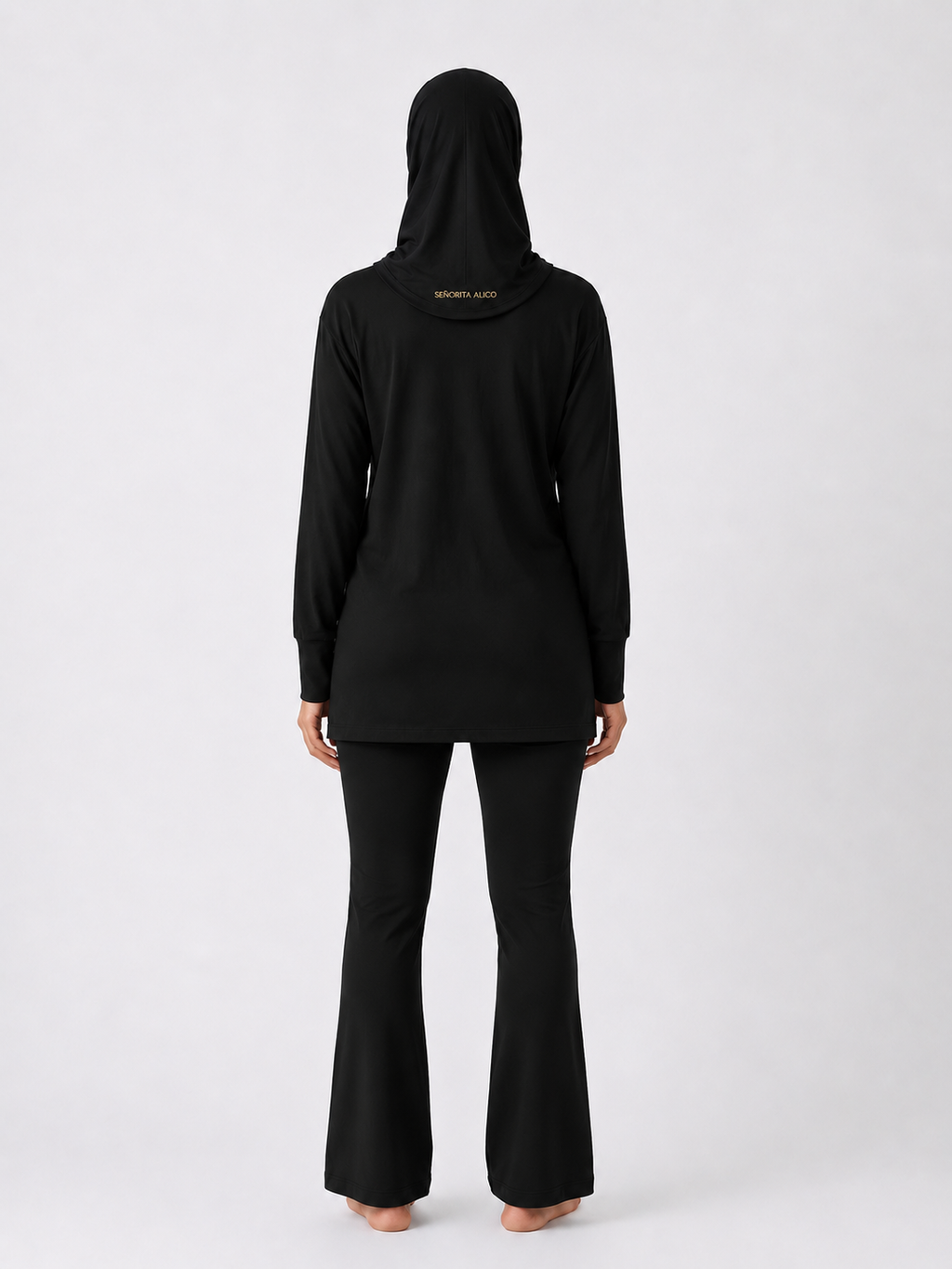 Maryam Modest Oversized Long Sleeve T-shirt - Black