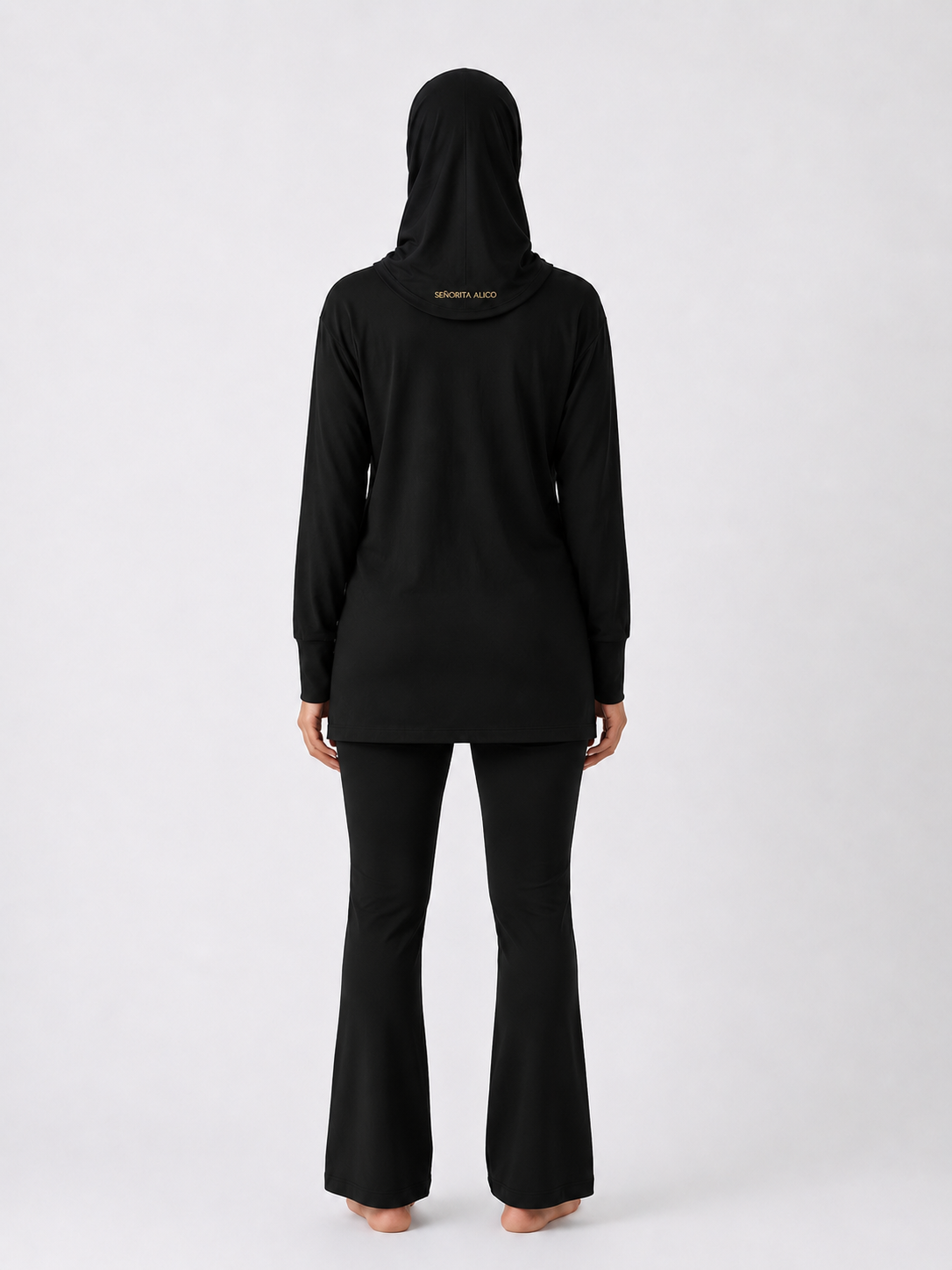 Maryam Modest Oversized Long Sleeve T-shirt - Black