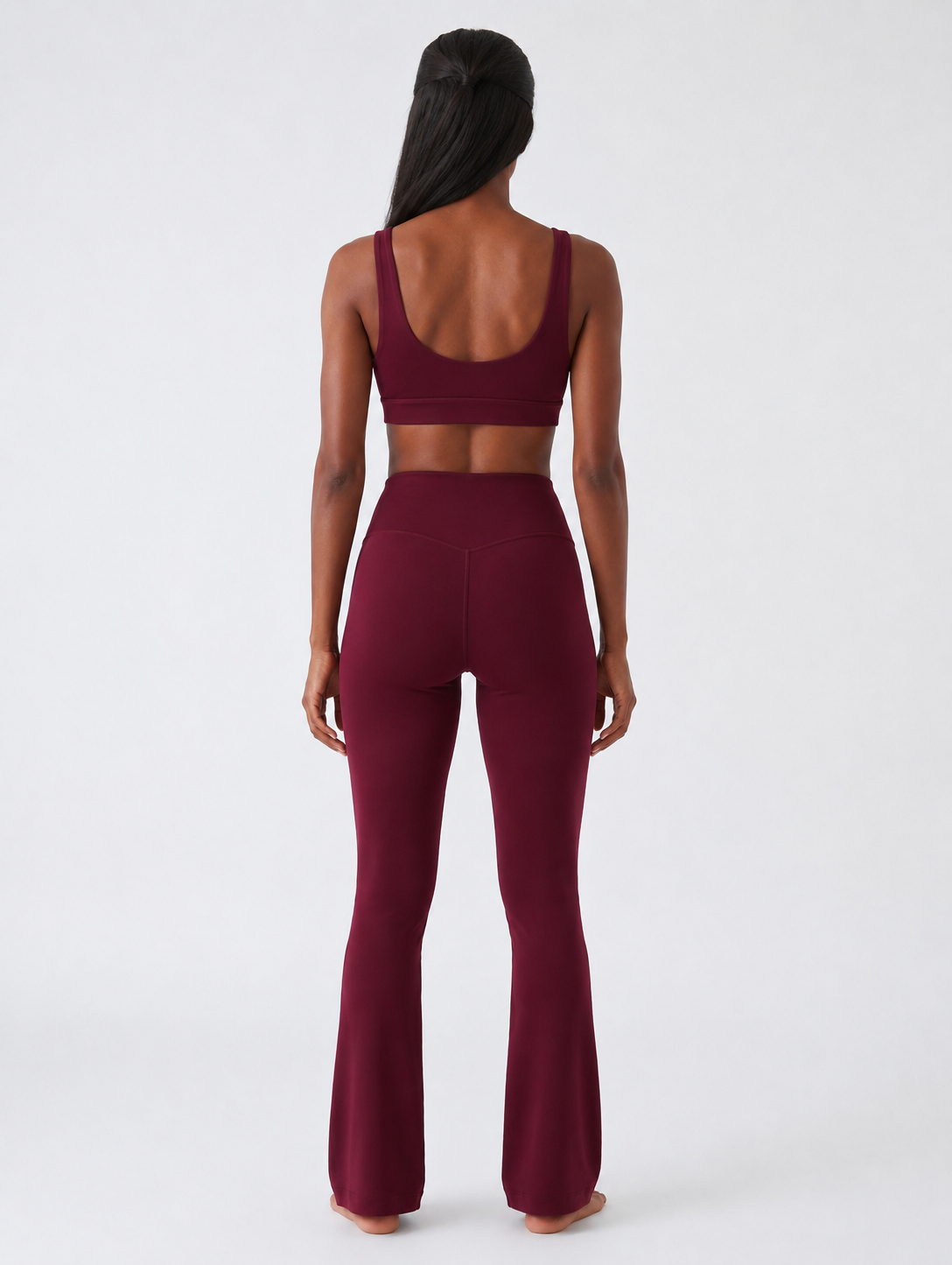 Farida UltraSoft Flared Leggings 27" - Classic Wine