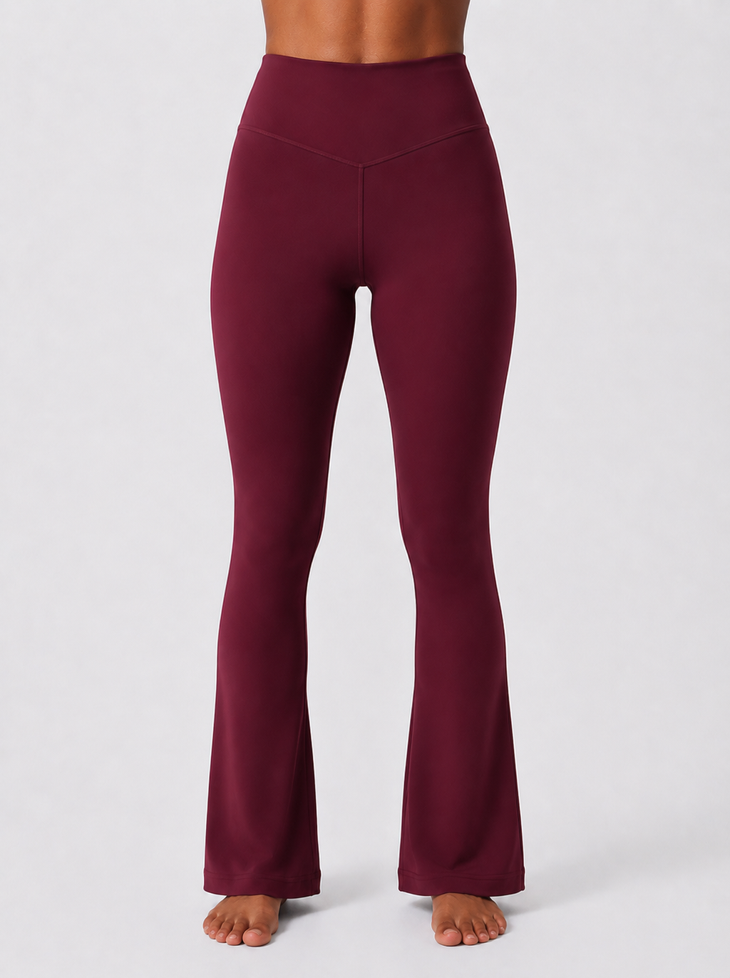 Farida UltraSoft Flared Leggings 27" - Classic Wine