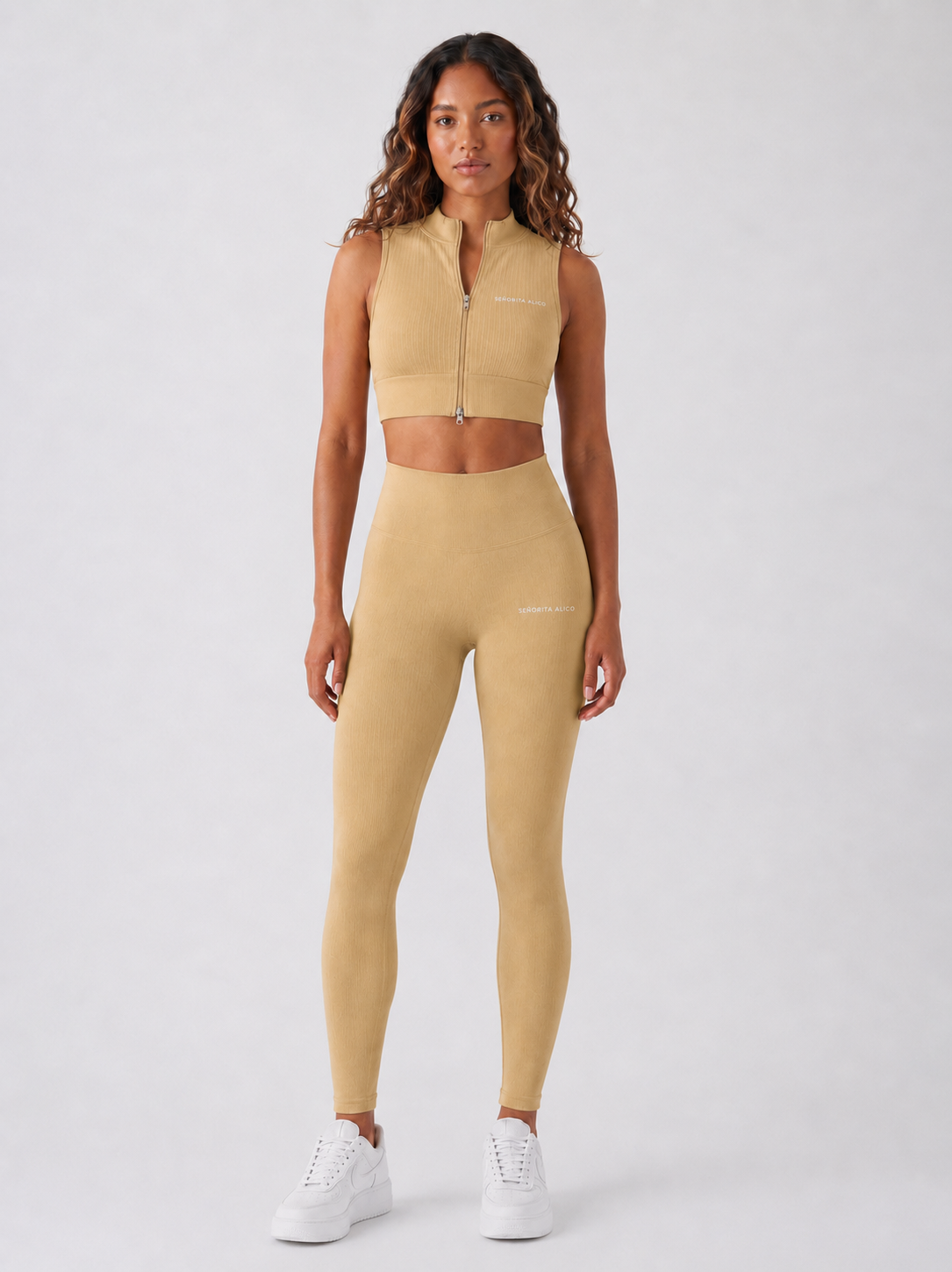 Sara Ribbed Leggings - Butter Yellow