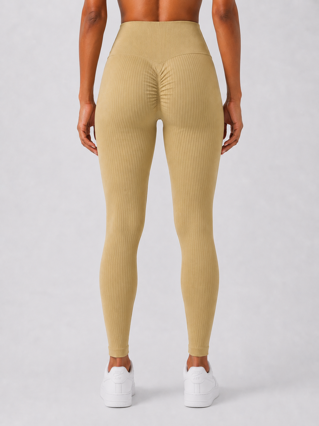 Sara Ribbed Leggings - Butter Yellow